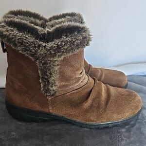 KHOMBU‎ Leather Suede  Women's Brown  Boots